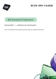 Eurocode 1 - Actions on structures. Actions from waves and currents on coastal structures