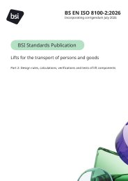 Lifts for the transport of persons and goods. Design rules, calculations, verifications and tests of lift components (Incorporating corrigendum July 2026)