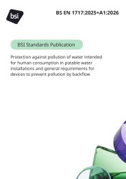 Protection against pollution of water intended for human consumption in potable water installations and general requirements for devices to prevent pollution by backflow (+A1:2026)
