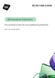 Fire resistance tests for non-loadbearing elements. Air transfer grilles