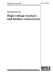 Specification for high-voltage busbars and busbar connections (Withdrawn)