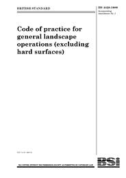 Code of practice for general landscape operations (excluding hard surfaces) (AMD 6784)