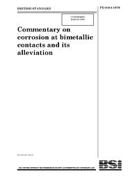 Commentary on corrosion at bimetallic contacts and its alleviation