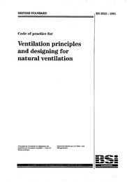 Code of practice for ventilation principles and designing for natural ventilation (AMD 8930)