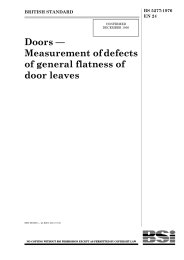 Doors - measurement of defects of general flatness of door leaves