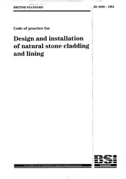 Code of practice for design and installation of natural stone cladding and lining (Withdrawn)