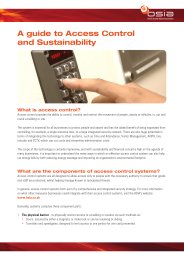 A guide to access control and sustainability