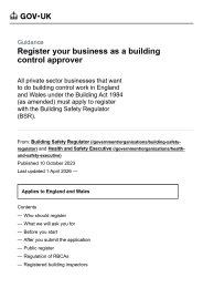 Register your business as a building control approver