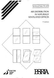 Air distribution in naturally ventilated offices