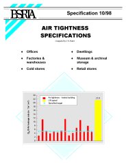 Air tightness specifications