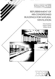 Refurbishment of air-conditioned buildings for natural ventilation