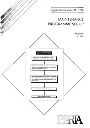 Maintenance programme set-up