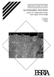 Sustainable housing - options for independent energy, water supply and sewerage