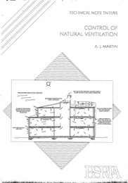 Control of natural ventilation