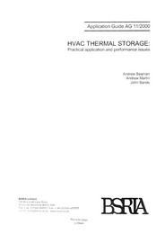HVAC thermal storage: practical application and performance issues