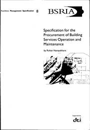 Specification for the procurement of building services operation and maintenance