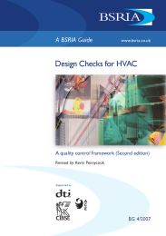Design checks for HVAC. A quality framework. 2nd edition