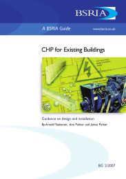 CHP for existing buildings. Guidance on design and installation