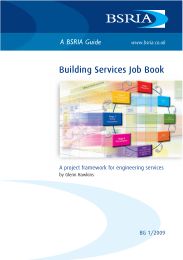 Building services job book. A project framework for engineering services