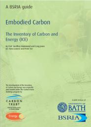 Embodied carbon - the Inventory of Carbon and Energy (ICE)