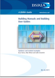 Building manuals and building user guides: guidance and worked examples