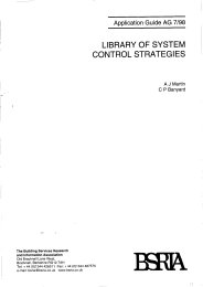 Library of system control strategies