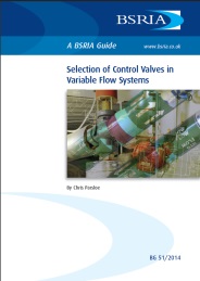 Selection of control valves in variable flow systems