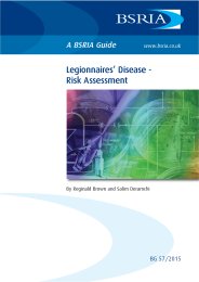 Legionnaires' disease - risk assessment