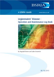 Legionnaires' disease - operation and maintenance log book