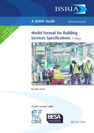 Model format for building services specifications