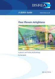 Floor plenum airtightness: guidance and testing methodology
