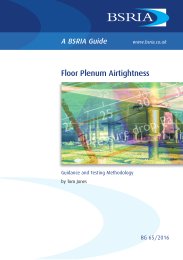 Floor plenum airtightness: guidance and testing methodology
