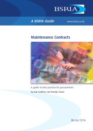 Maintenance contracts: a guide to best practice for procurement