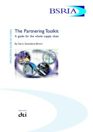Partnering kit: a guide for the whole supply chain (includes amendment June 2016)