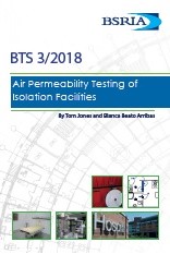 Air permeability testing of isolation facilities