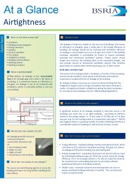 At a glance - airtightness