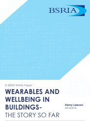 Wearables and wellbeing in buildings - the story so far