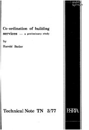 Co-ordination of building services - a preliminary study