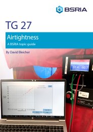 Airtightness - a BSRIA topic guide