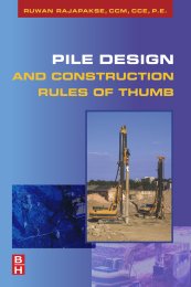 Pile design and construction - rules of thumb