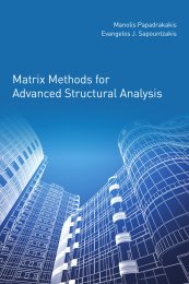 Matrix methods for advanced structural analysis