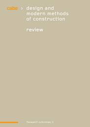 Design and modern methods of construction - review