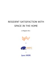 Resident satisfaction with space in the home