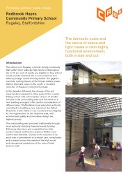 Primary school case study: Redbrook Hayes Community Primary School - Rugeley, Staffordshire