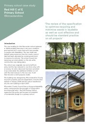 Primary school case study: Red Hill C of E Primary School - Worcestershire