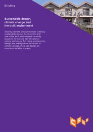 Sustainable design, climate change and the built environment