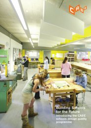 Building schools for the future - introducing the CABE schools design quality programme