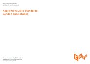 Housing standards: evidence and research - applying housing standards: London case studies