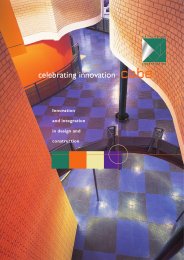 Celebrating innovation - innovation and integration in design and construction