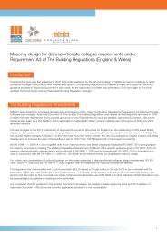 Masonry design for disproportionate collapse requirements under regulation A3 of the Building Regulations (England and Wales)